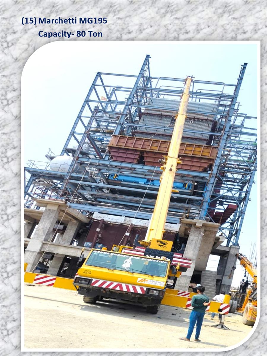Historical heavy lifting crane operation at a Banga Cranes project site
